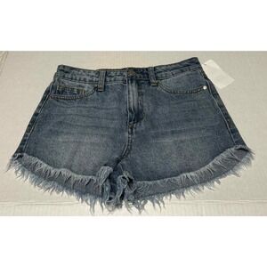 Joe's Jeans Denim Shorts Frayed Hem Distressed‎ Wash High Rise Casual Summer